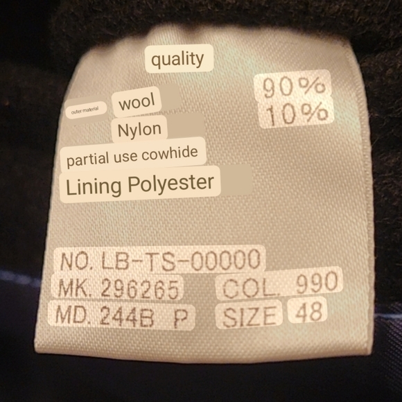 Lanvin en Bleu Black Wool Peacoat - Picture 12 of 12